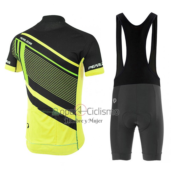 Pearl Izumi Ropa Ciclismo Culotte Corto 2017 Hombre Mangas Cortas Verde y Negro